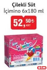 İÇİM İÇİMİNO ÇİLEKLİ SÜT 6X180 ML